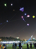 night kite flying